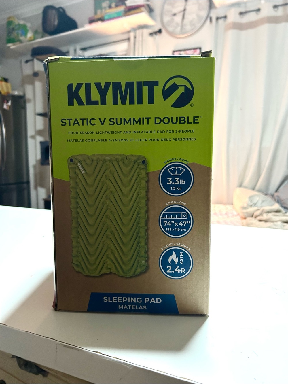 Static V Summit Double Inflatable Sleeping Pad - Green